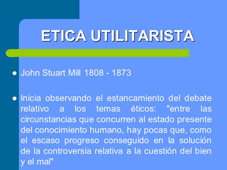ETICA DEL UTILITARISMO PDF ETICA DEL UTILITARISMO PDF